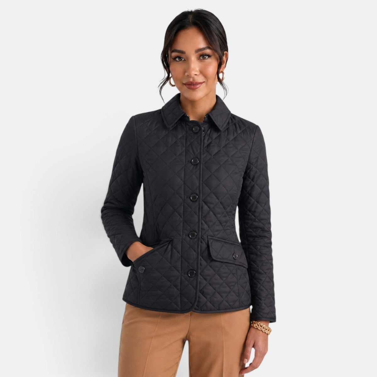 Chaqueta Acolchada Mujer Elegante