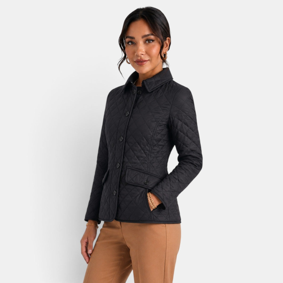 Chaqueta Acolchada Mujer Elegante