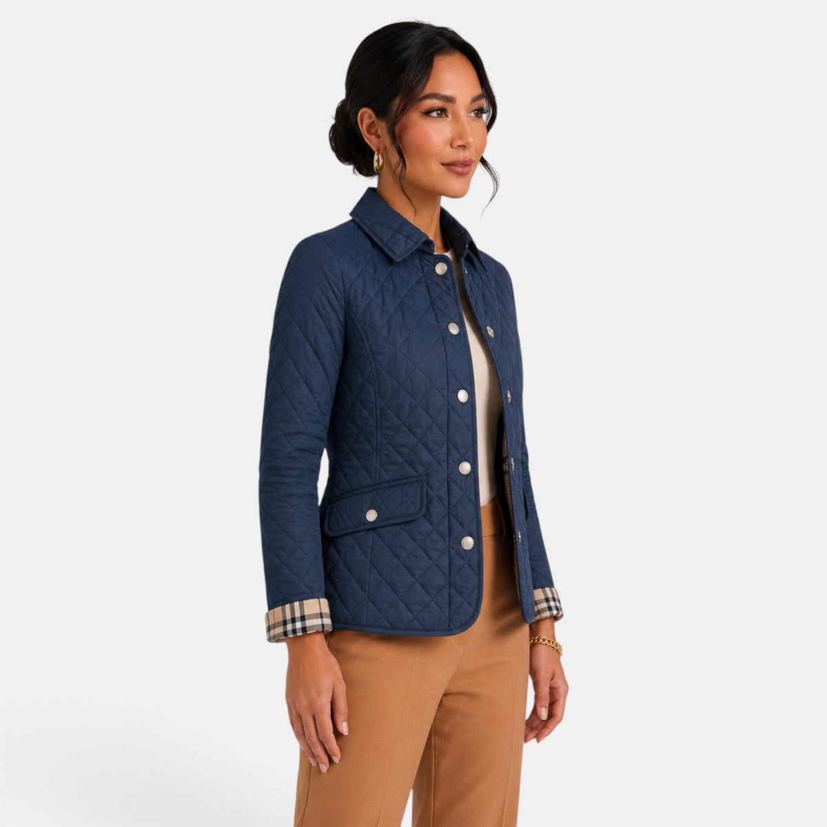 Chaqueta Acolchada Mujer Elegante