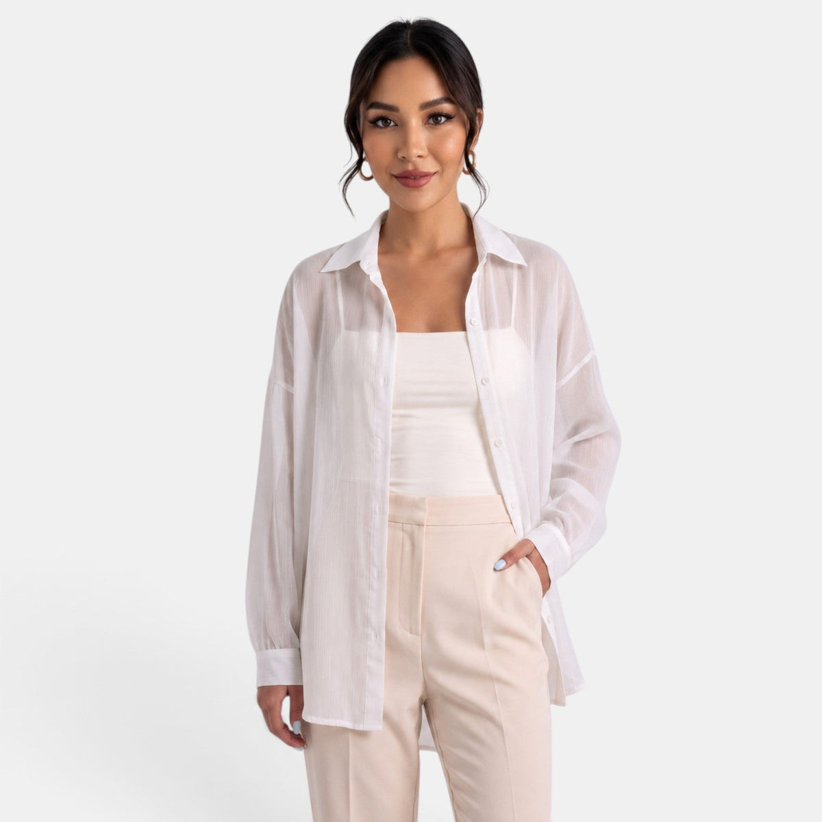 Chaqueta Ligera Mujer Verano Perlada
