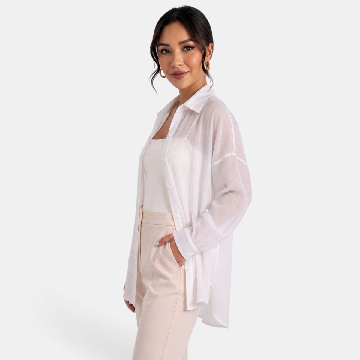 Chaqueta Ligera Mujer Verano Perlada