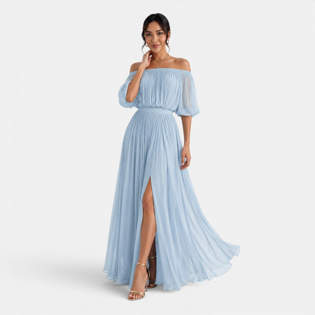 Vestido Largo Elegante Mujer