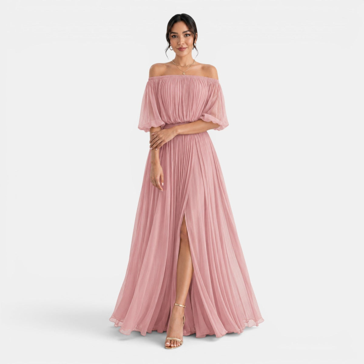 Vestido Largo Elegante Mujer