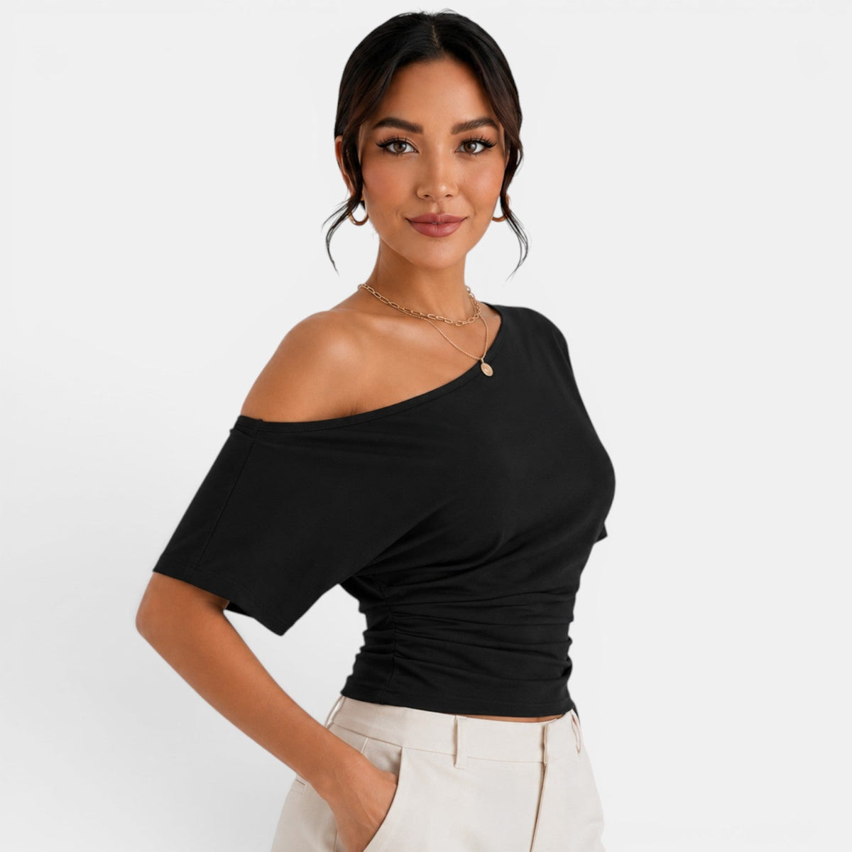 Top Hombros Descubiertos Mujer Verano