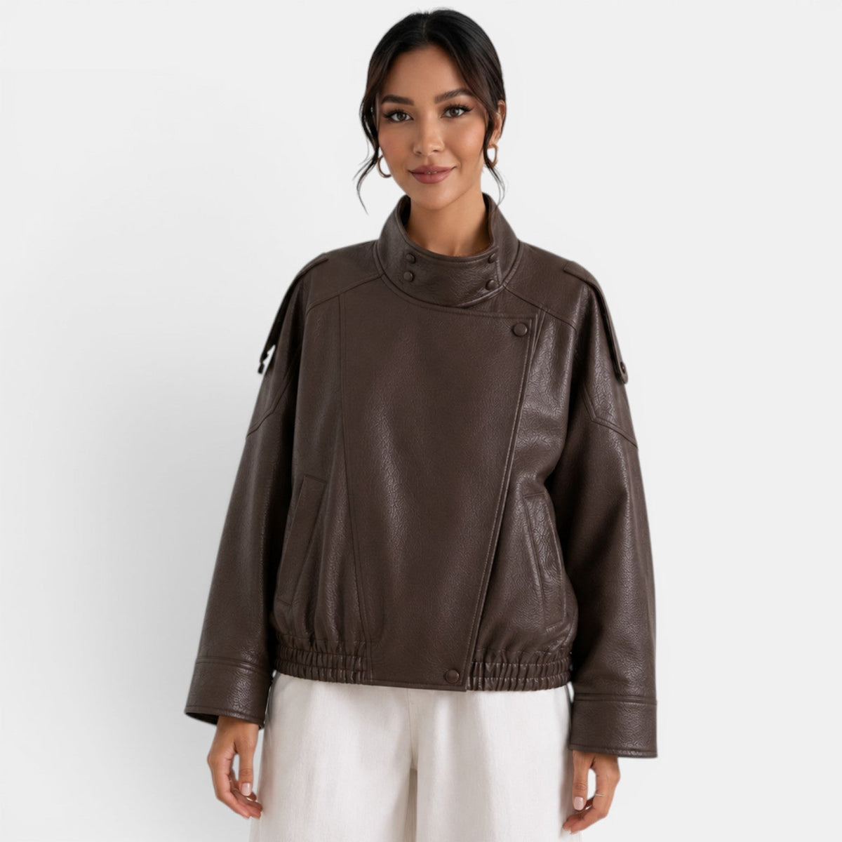Chaqueta Bomber Piel Mujer