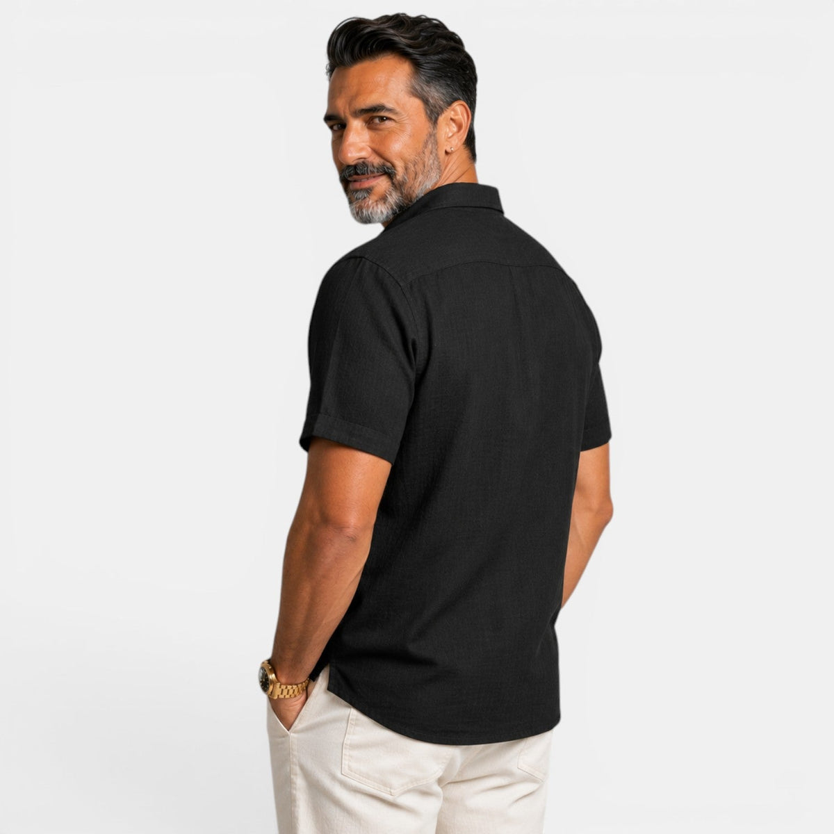 Polo Hombre Lino Casual