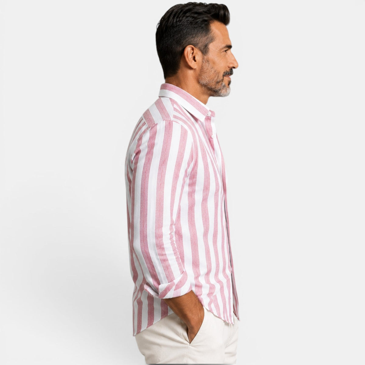 Camisa Rayas Hombre Casual