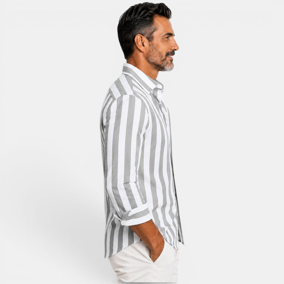 Camisa Rayas Hombre Casual