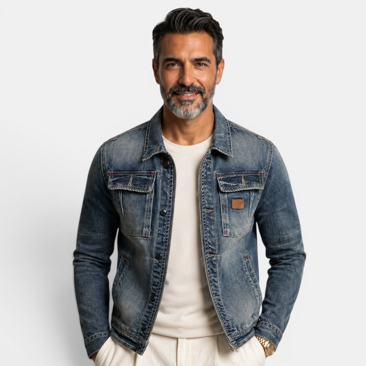 Chaqueta Vaquera Hombre Azul