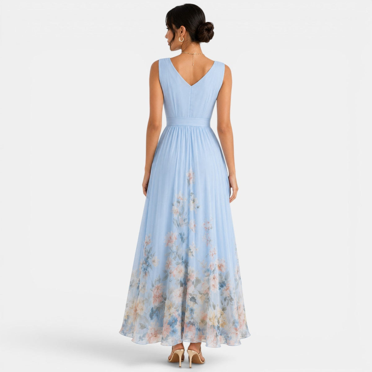Vestido Largo Floral Mujer
