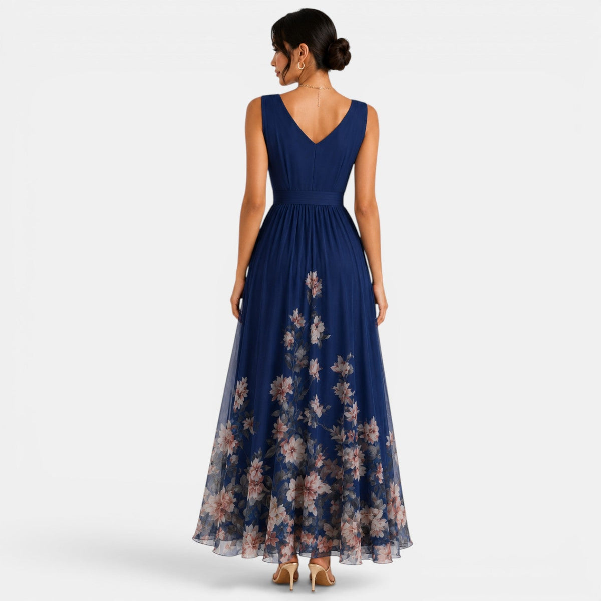 Vestido Largo Floral Mujer