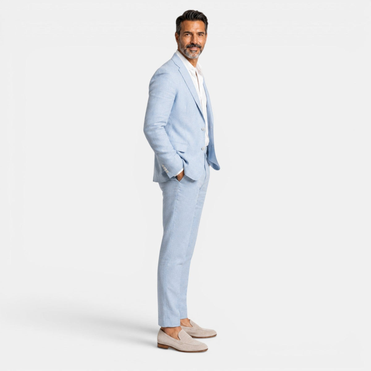 Traje Hombre Lino Elegante