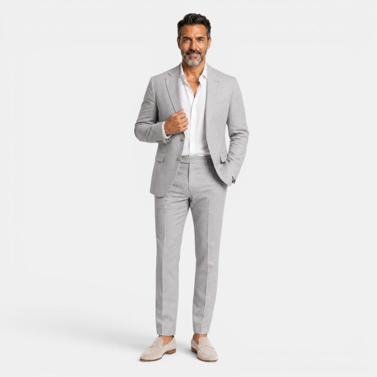 Traje Hombre Lino Elegante
