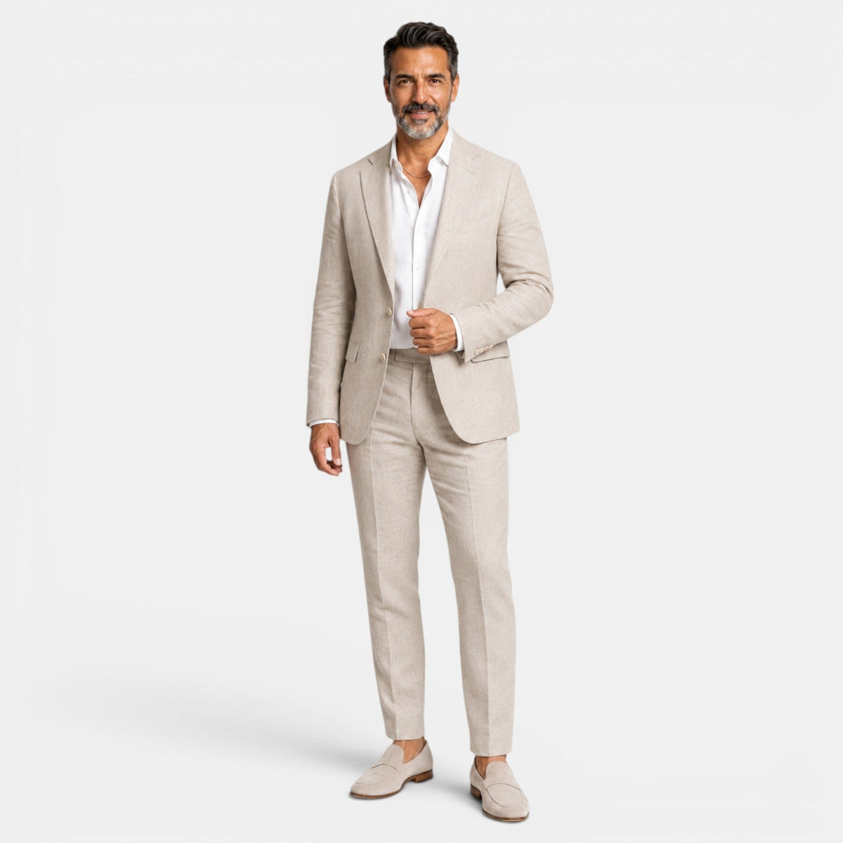 Traje Hombre Lino Elegante