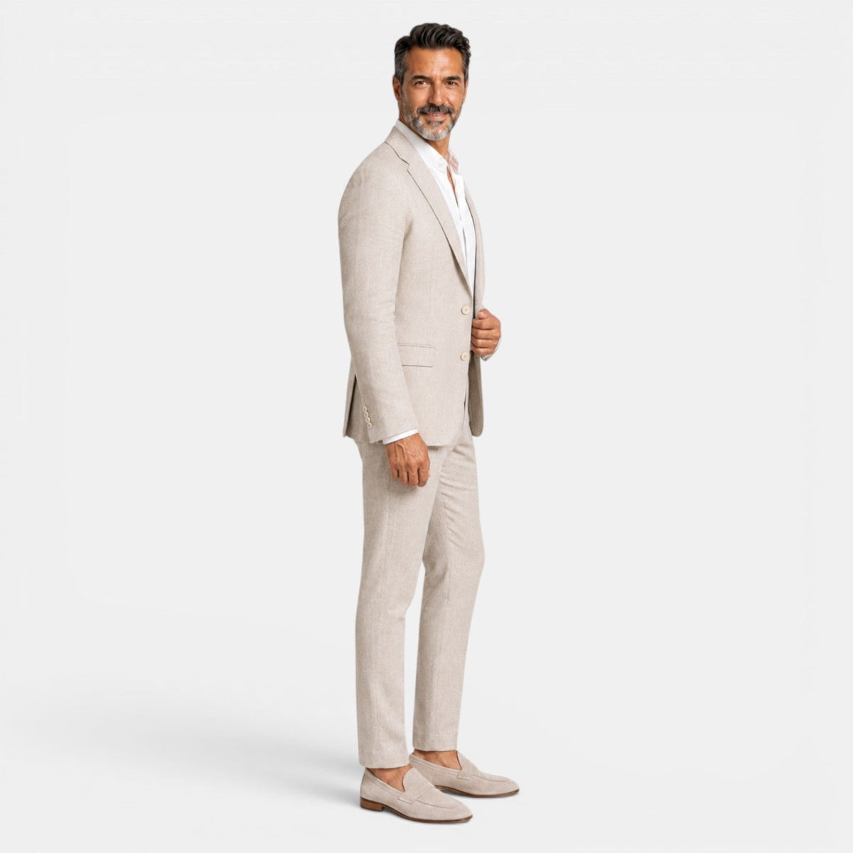 Traje Hombre Lino Elegante