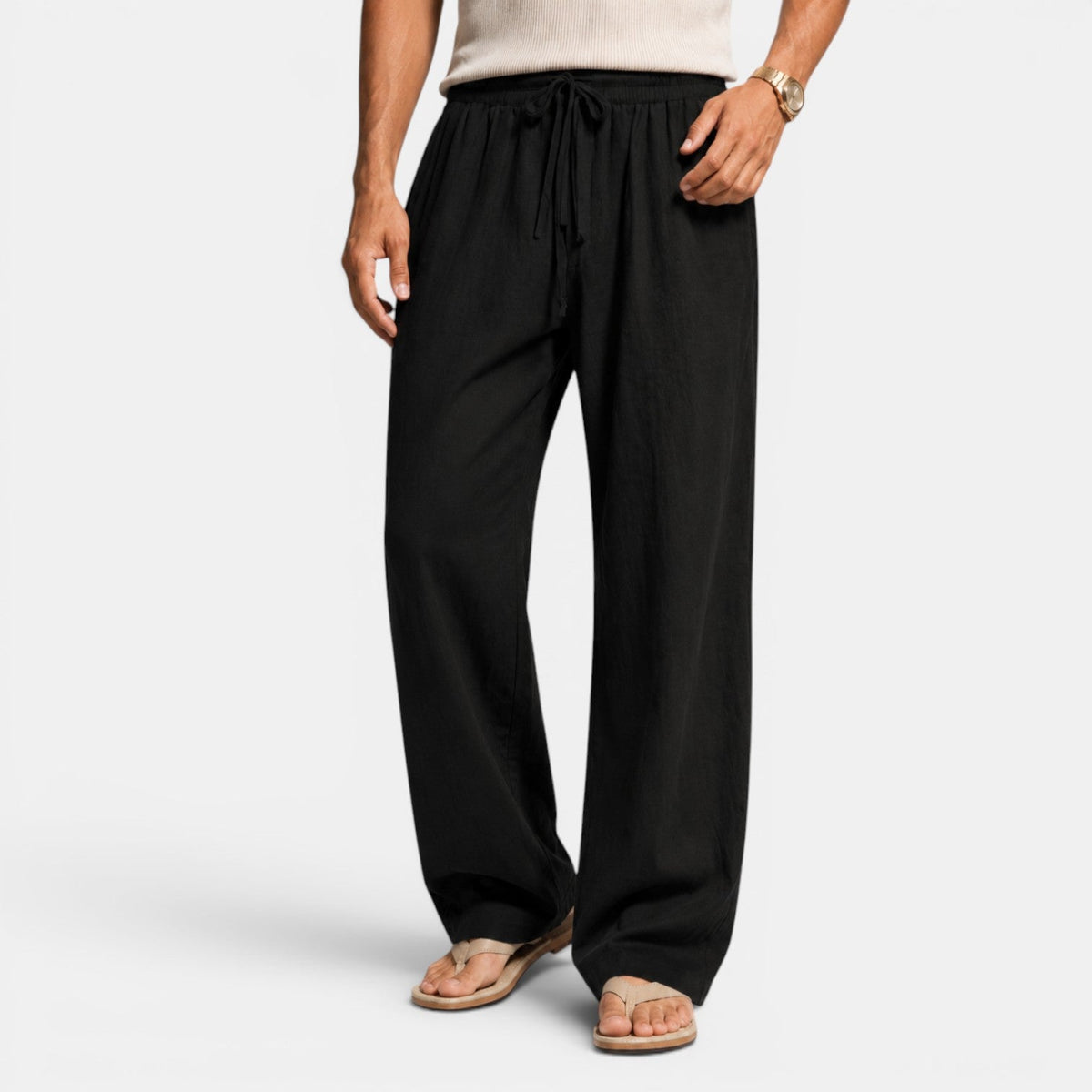 Pantalón Lino Hombre Casual