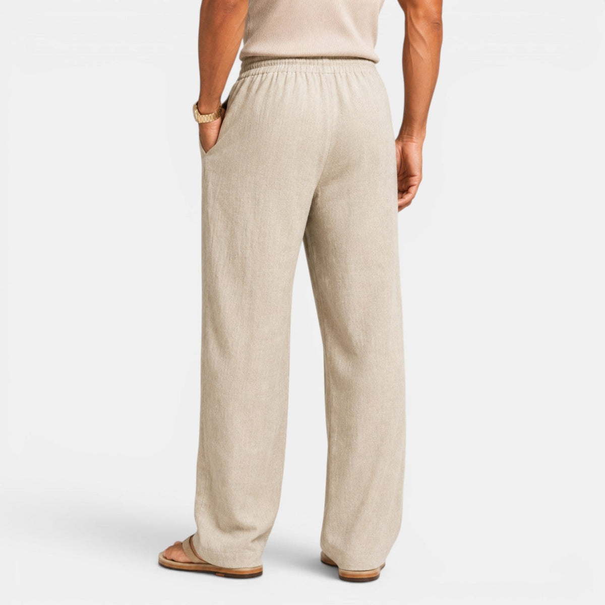 Pantalón Lino Hombre Casual