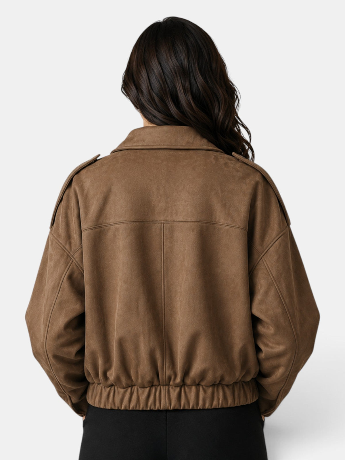 Chaqueta Mujer Ante Oversize Casual