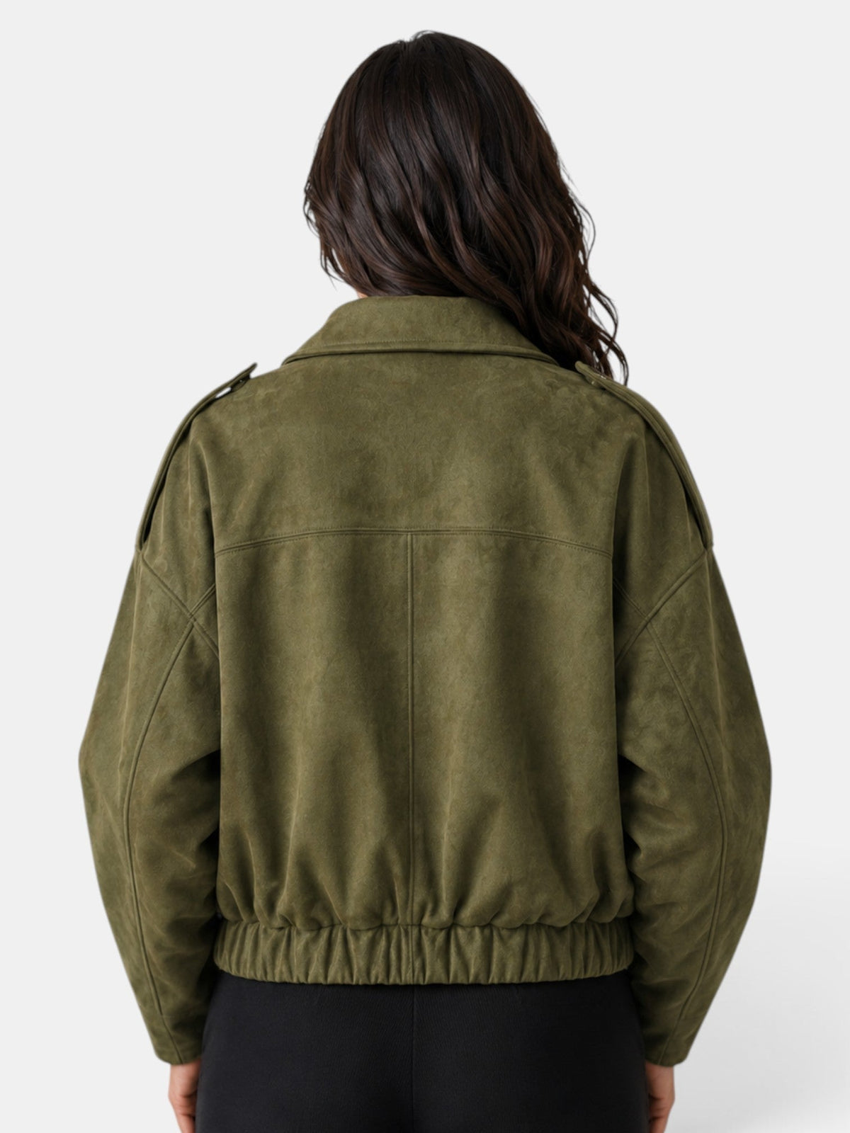 Chaqueta Mujer Ante Oversize Casual