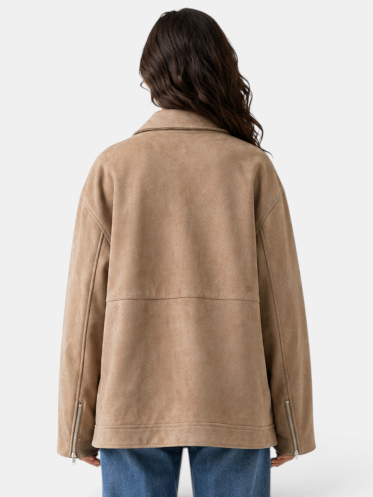 Chaqueta Mujer Ante Sintético Casual