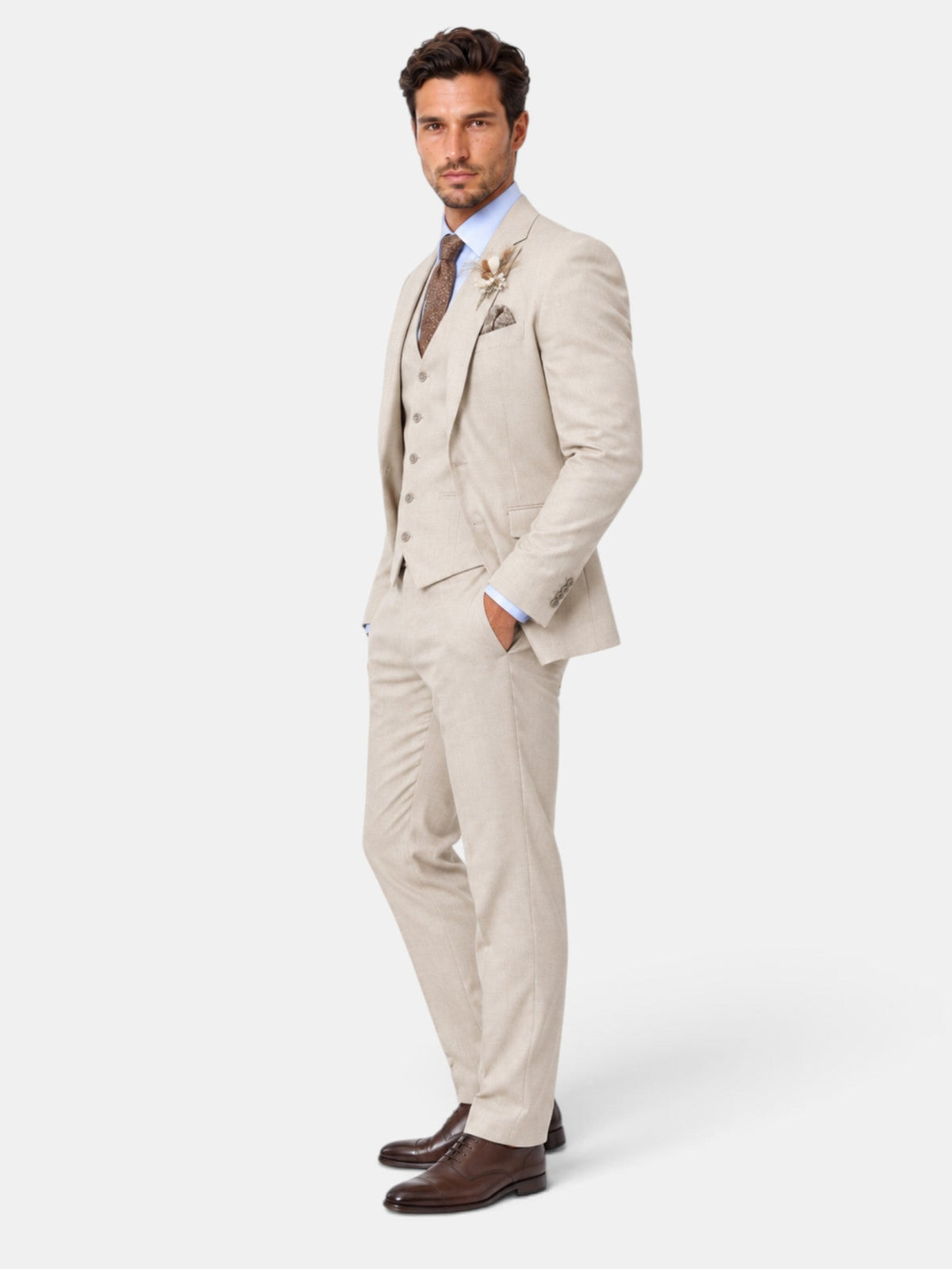 Traje Hombre 3 Piezas Elegante