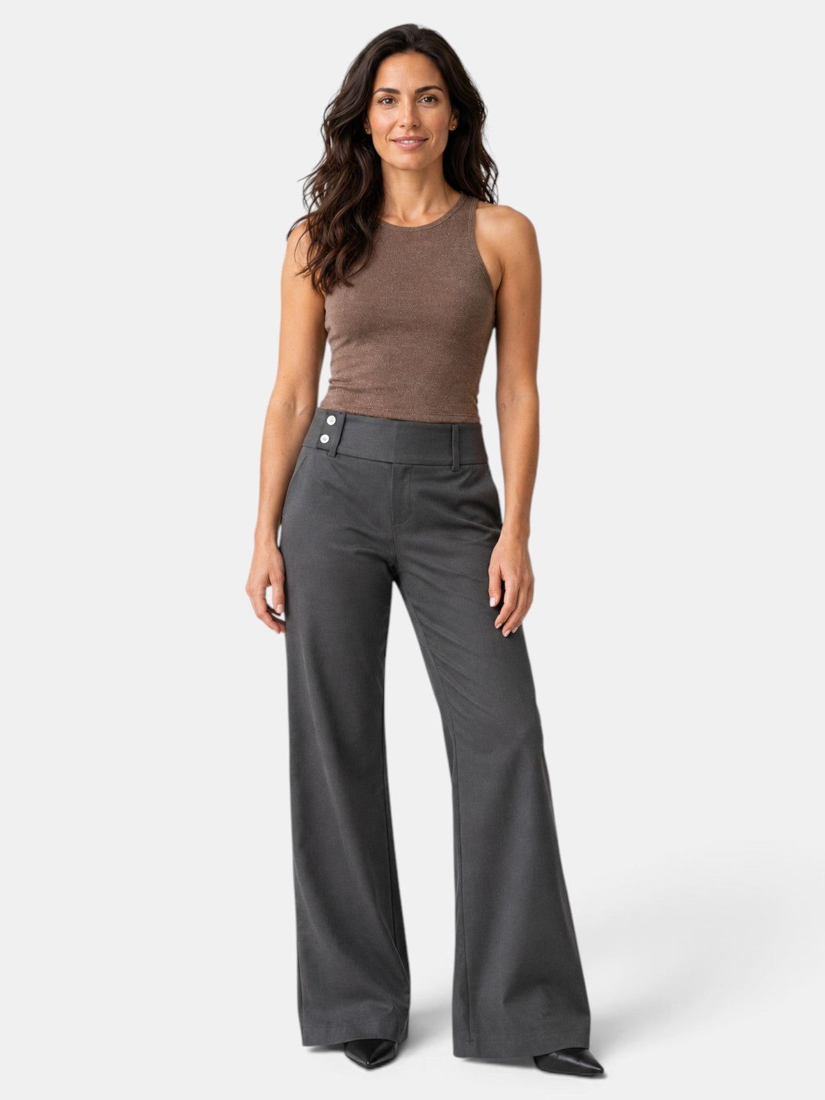 Pantalón Mujer Acampanado Cintura Alta