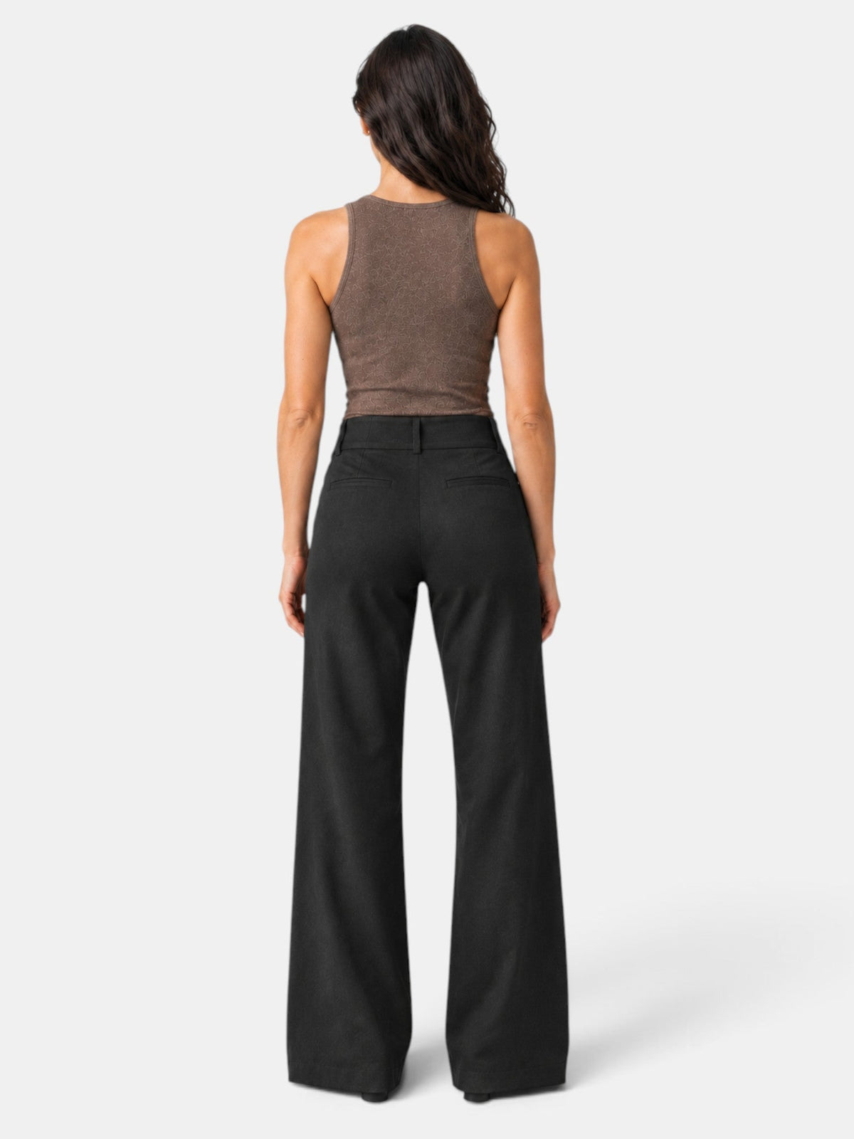 Pantalón Mujer Acampanado Cintura Alta