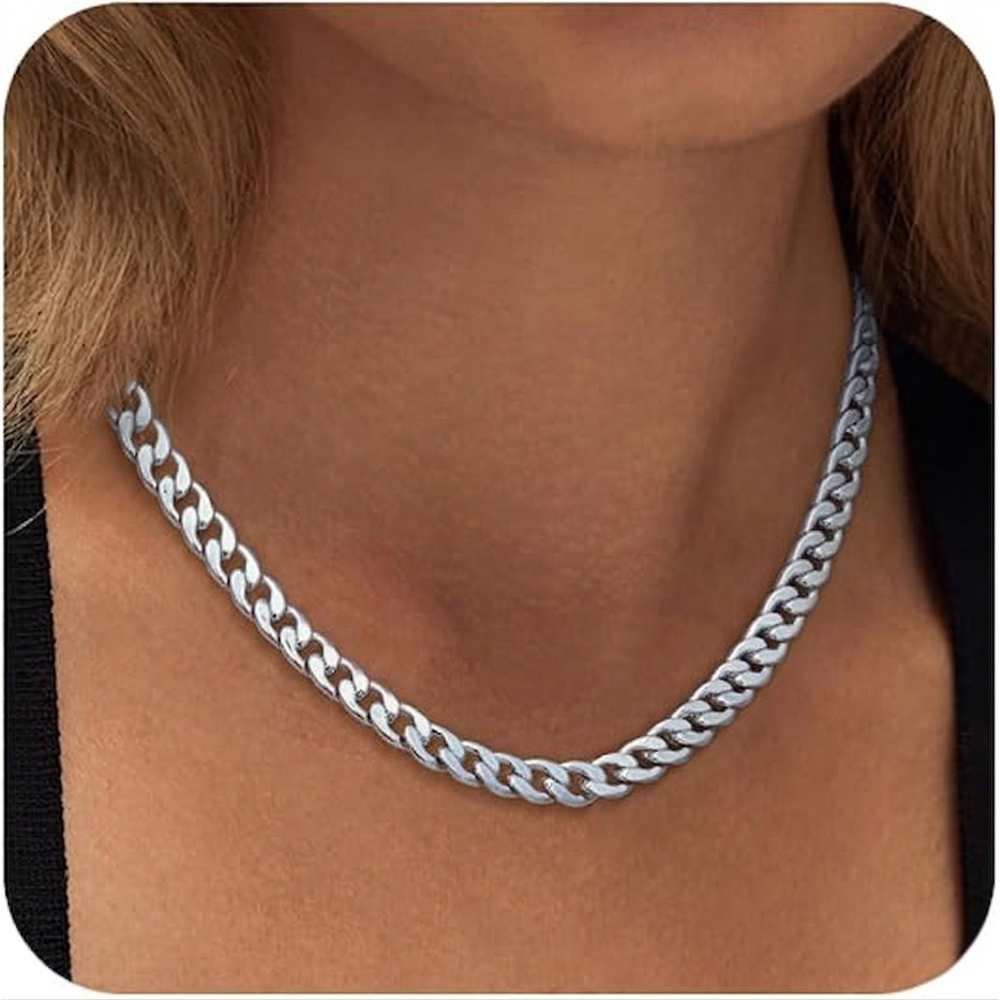 Collar Eslabón Cubano Grueso Oro