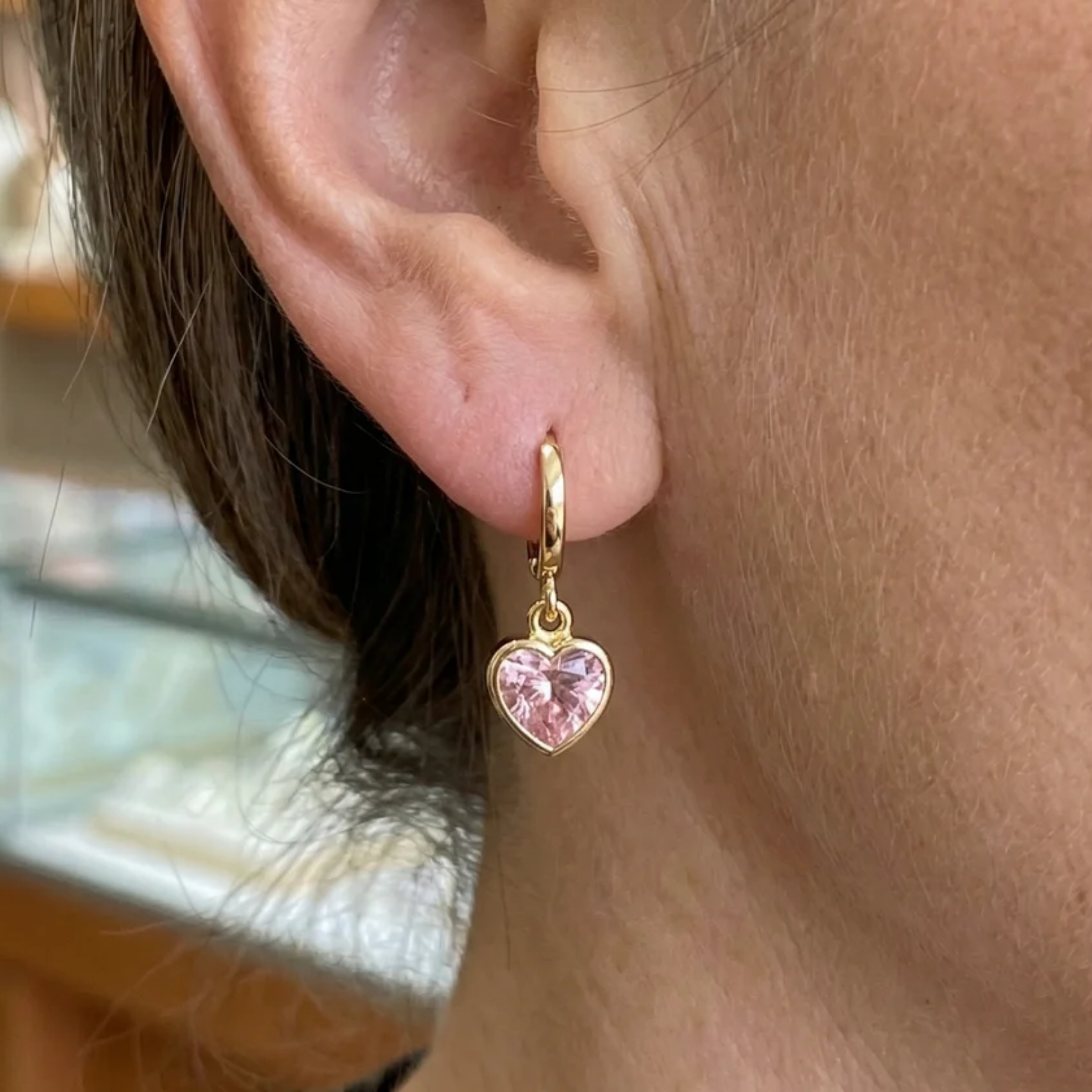 Pendientes Colgantes Amor con Colgante