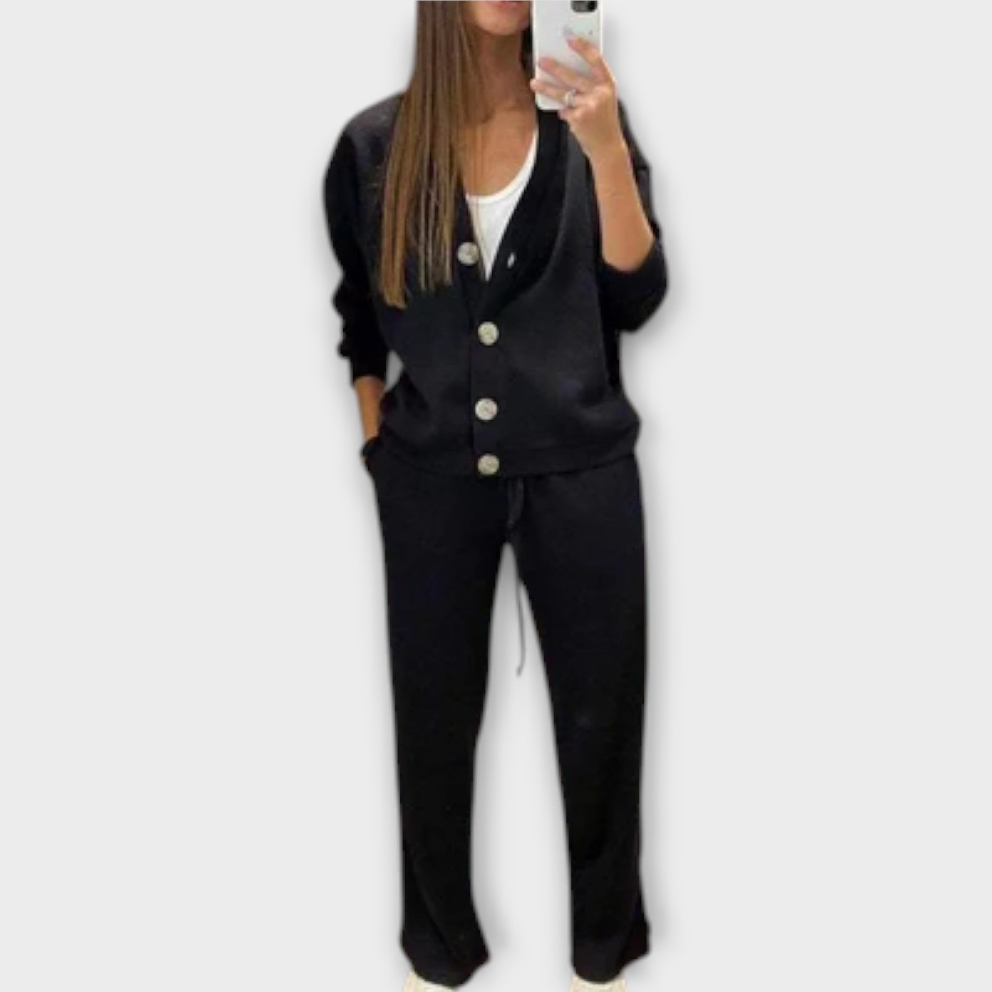 Hedviga - Set maglione e pantaloni in maglia