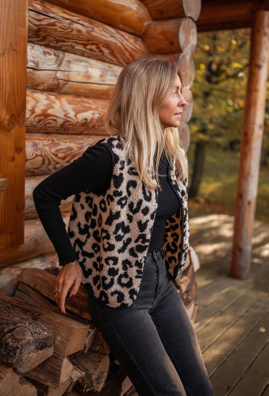 Amanda | Gilet Leopardo