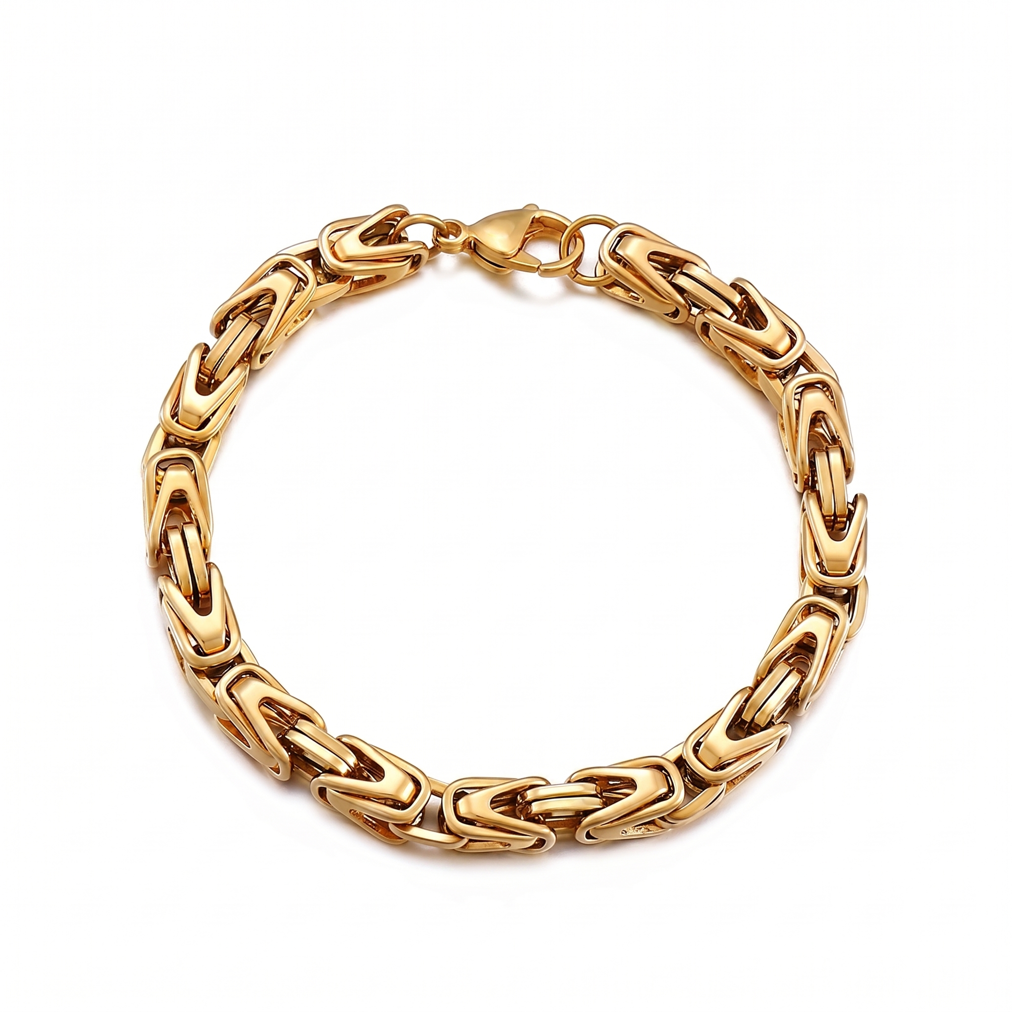 Pulsera Eslabón Corona Lucian Oro