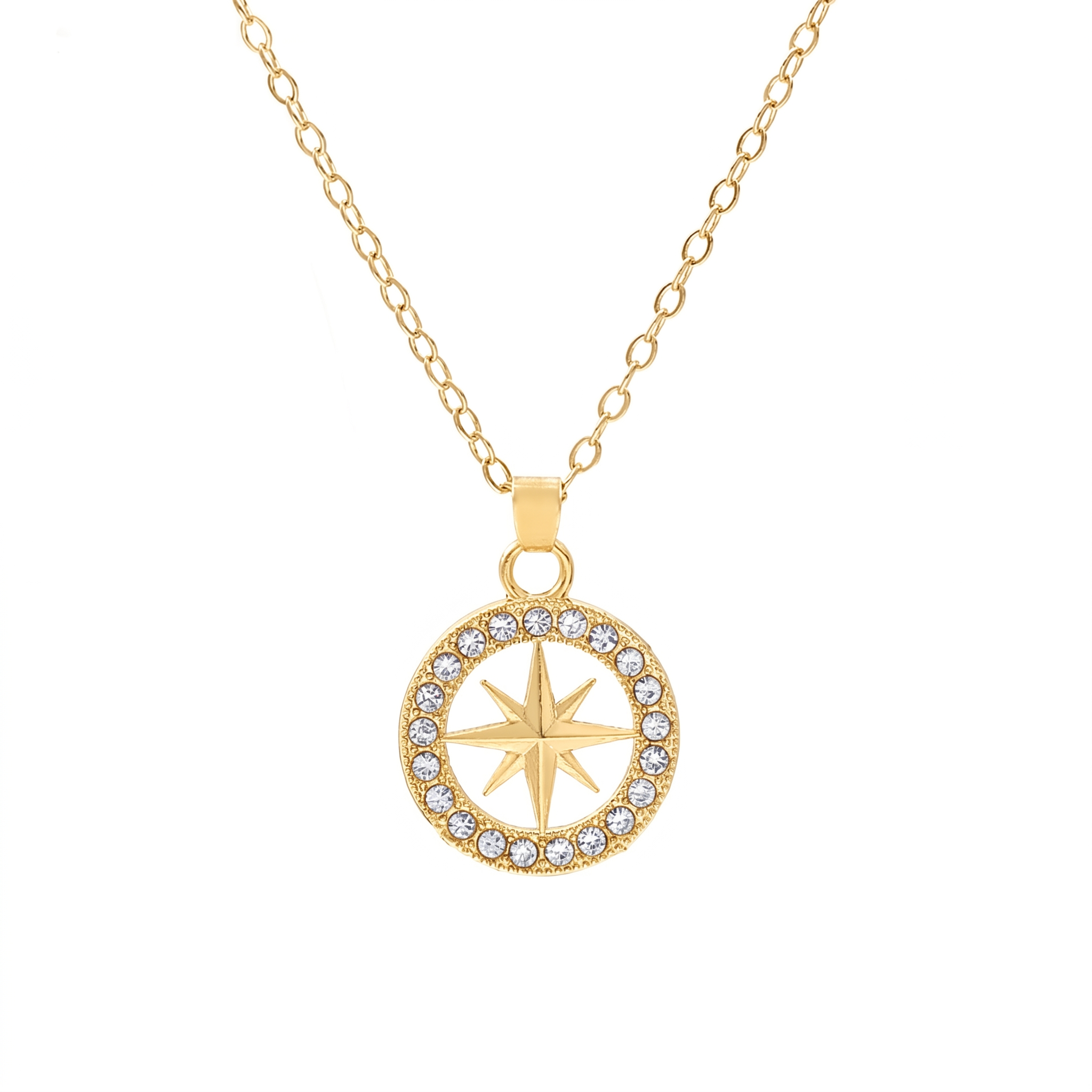 Collar con Colgante Estrella del Norte Oro