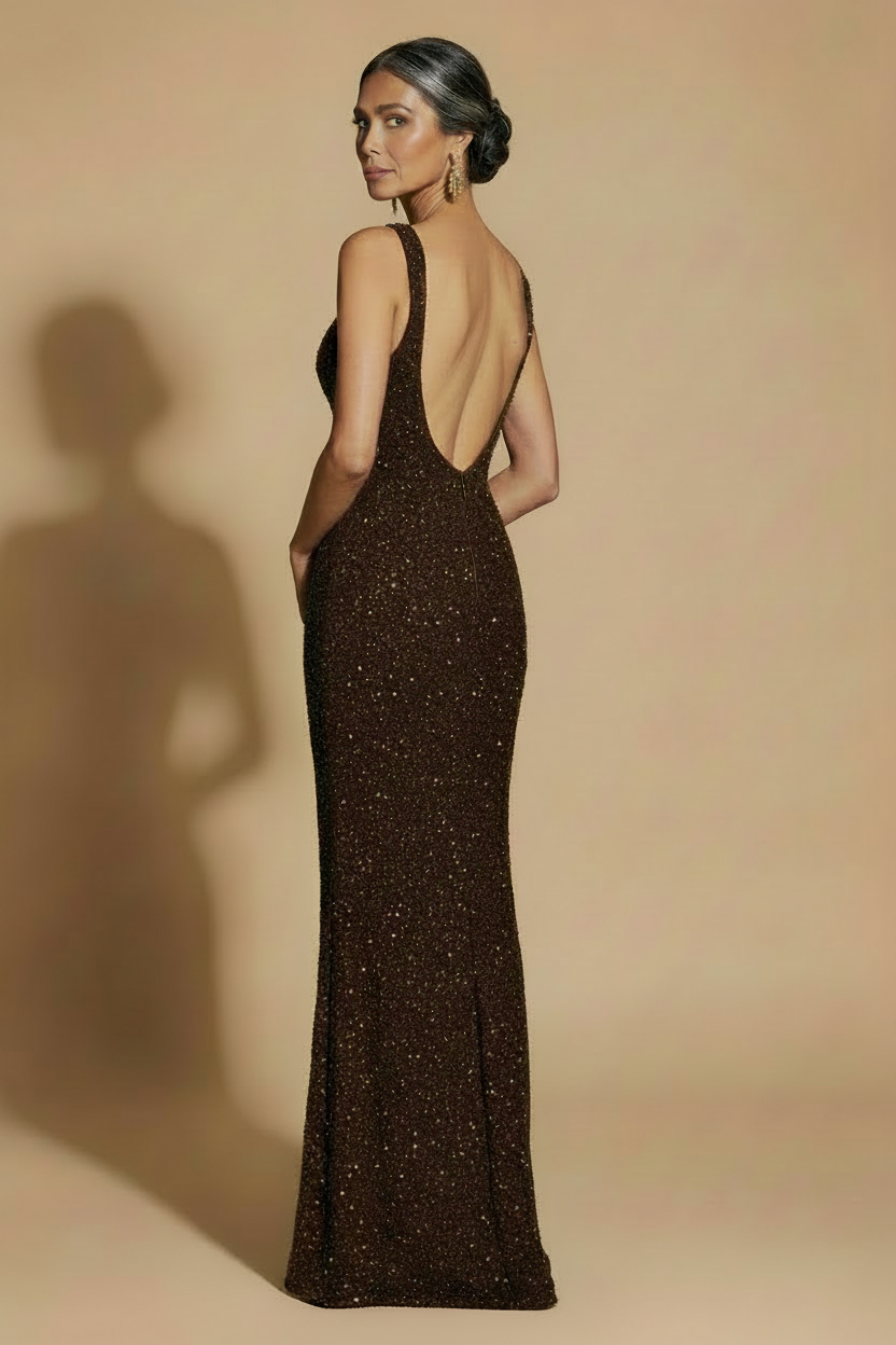 Vestido Valeria | Gala Sirena de Lentejuelas para Bodas y Eventos