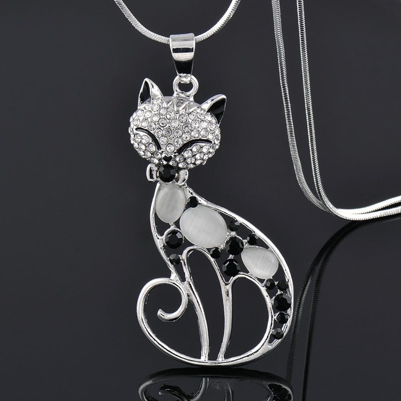 Collar Gatitos del Amor Plata Sterling