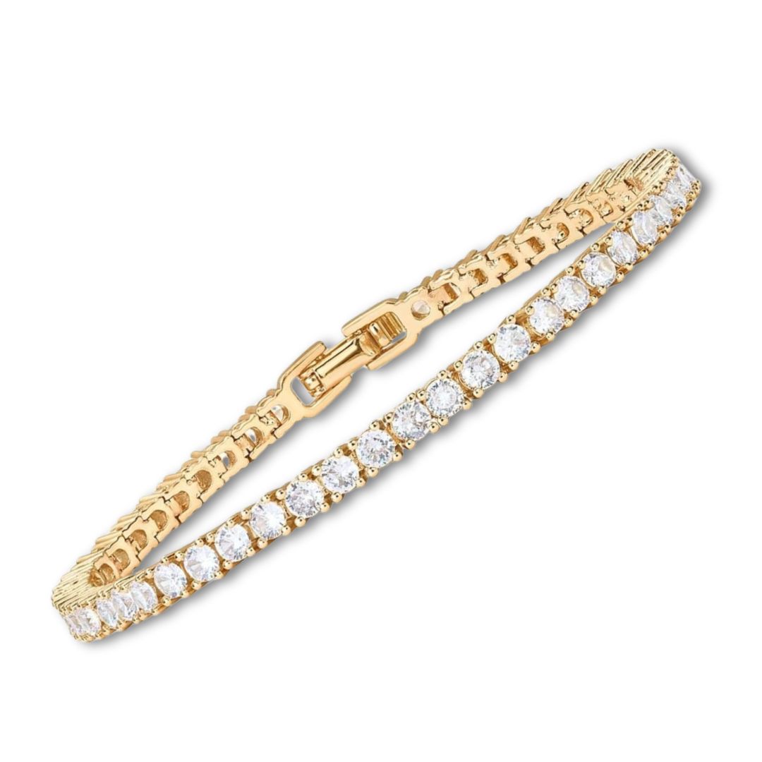 Pulsera Tenis Oro Blanco