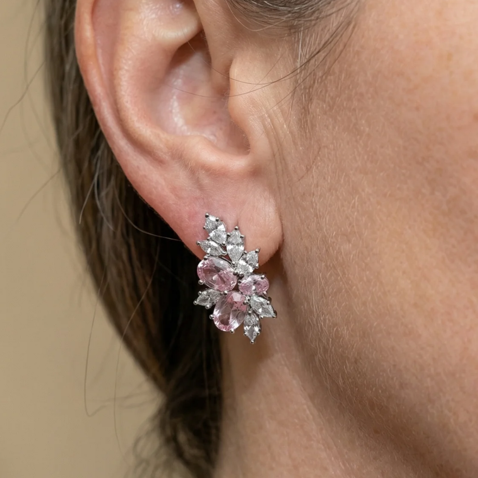 Pendientes Lyra Rubor Floral