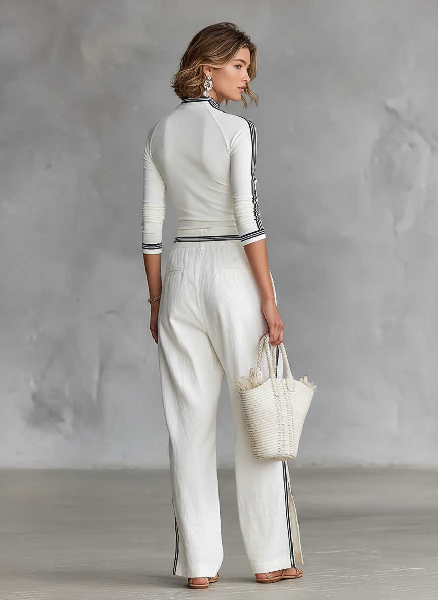 Ginevra | Conjunto Deportivo de Dos Piezas con Pantalón Ancho