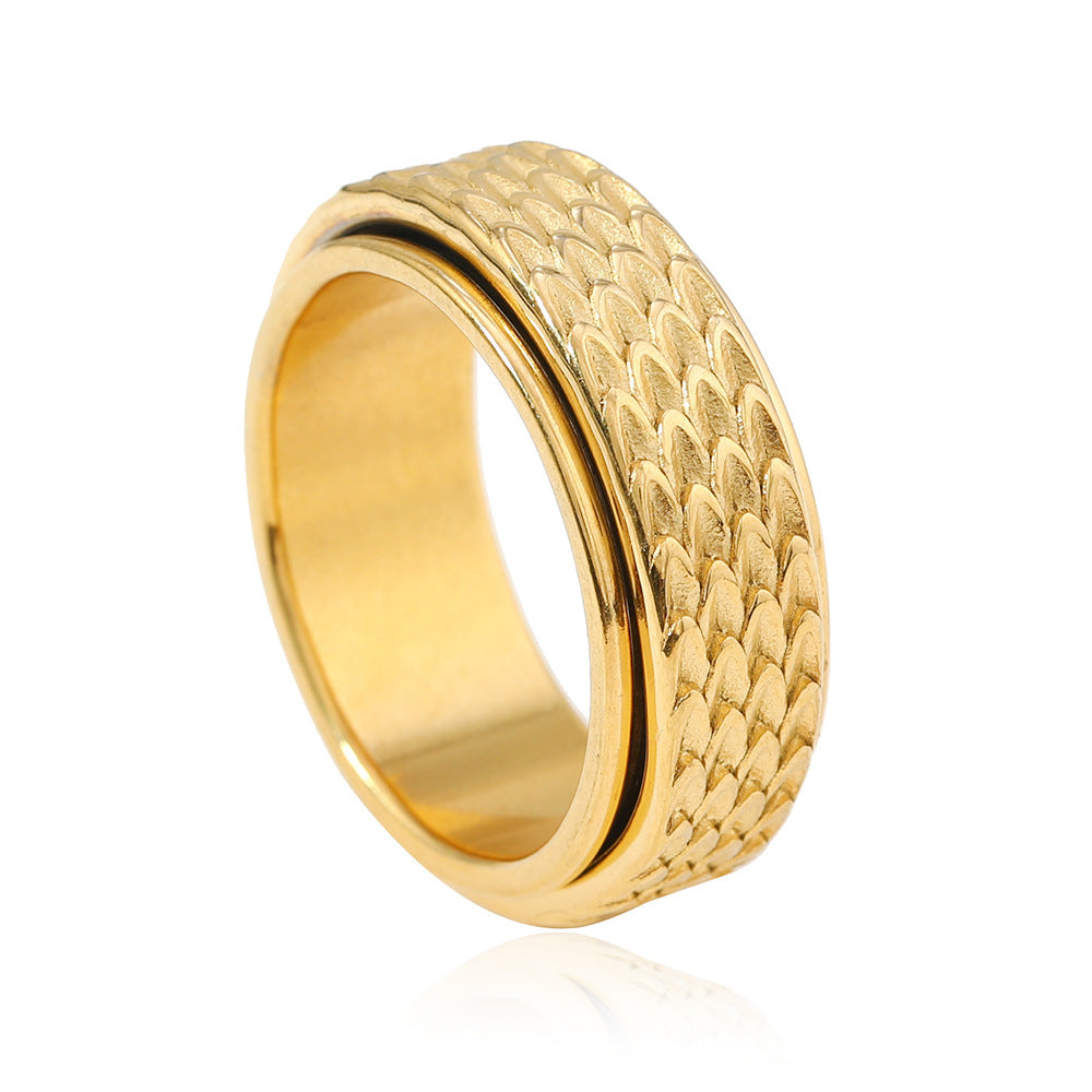 Anillo Giratorio Toren Oro Blanco