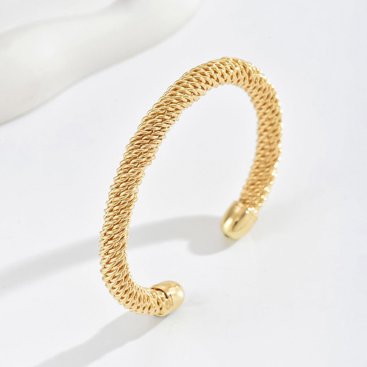 Pulsera Rígida Cordón Cassian Oro