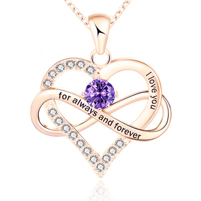 Collar Para Siempre con Piedra de Nacimiento