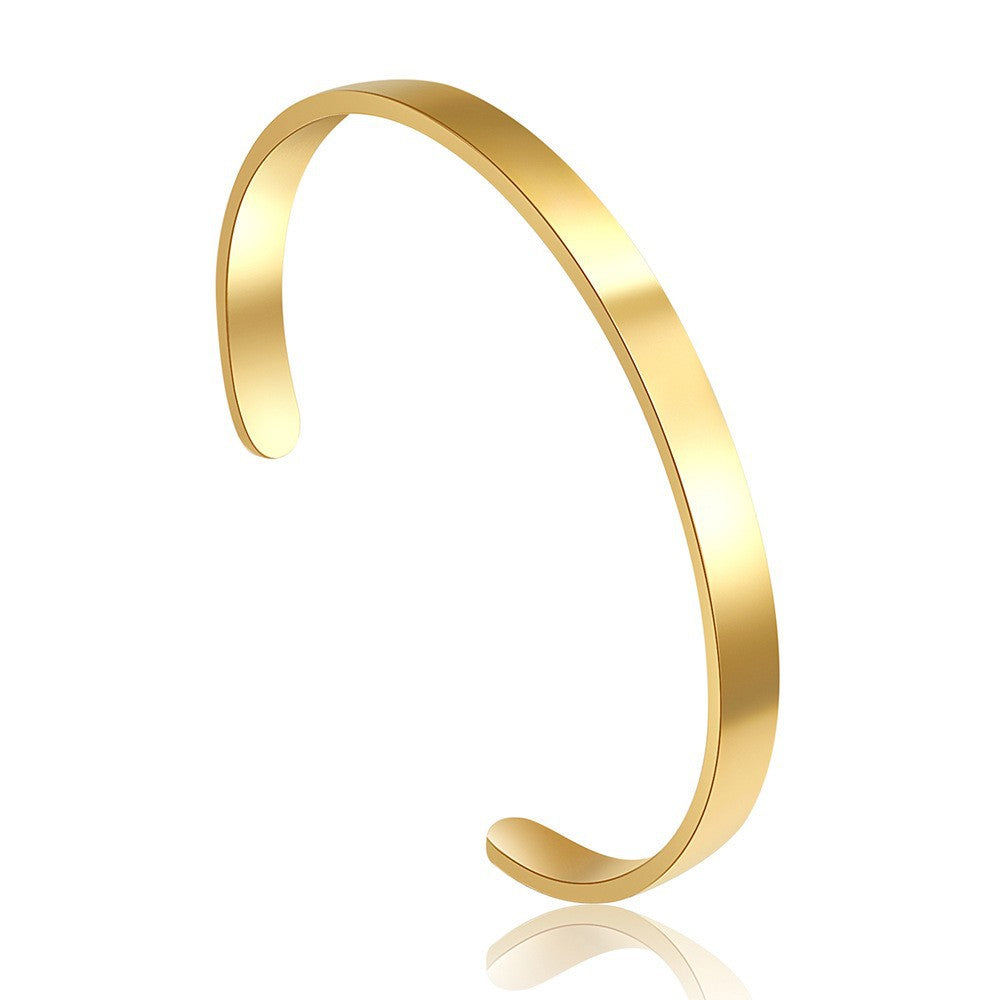 Pulsera Rígida Ronan Oro Blanco
