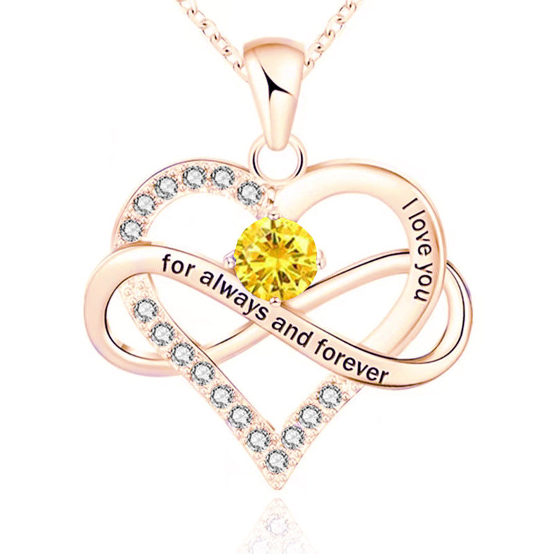 Collar Para Siempre con Piedra de Nacimiento