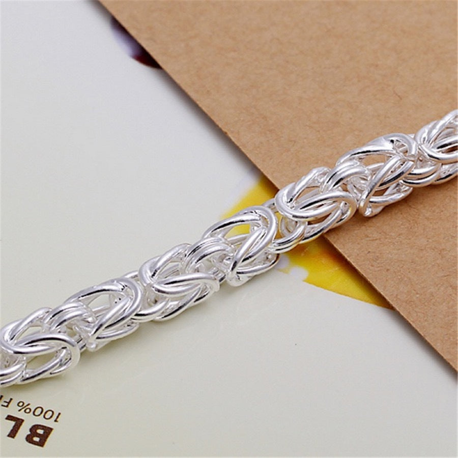 Pulsera Tejido Real Maximus Oro Blanco