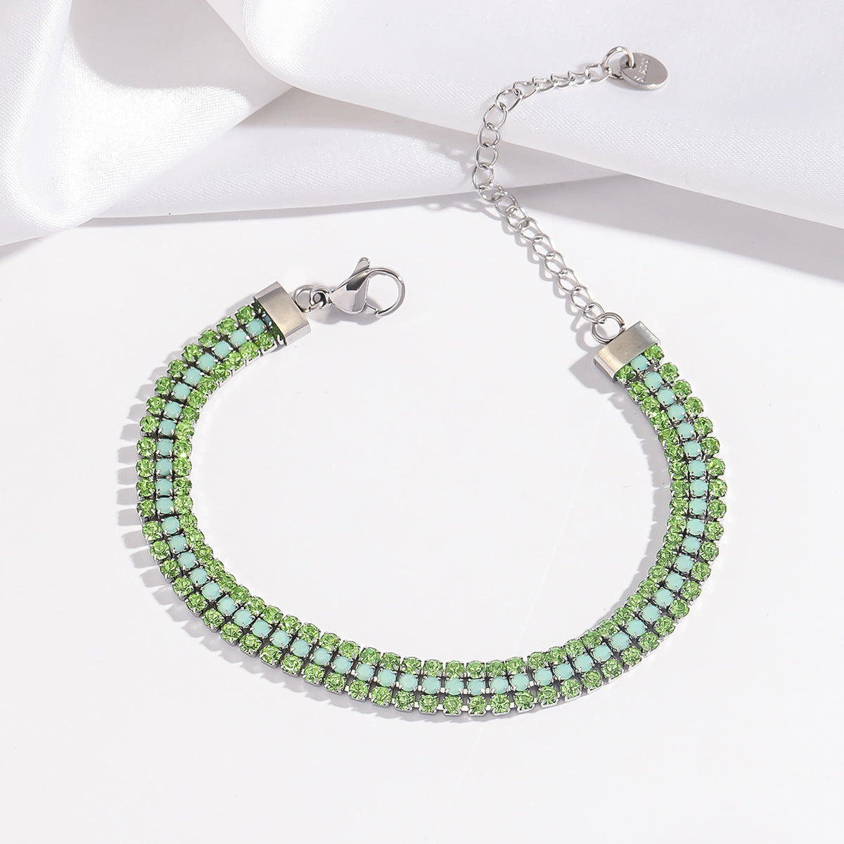 Pulsera Signature Brillo Oro Blanco
