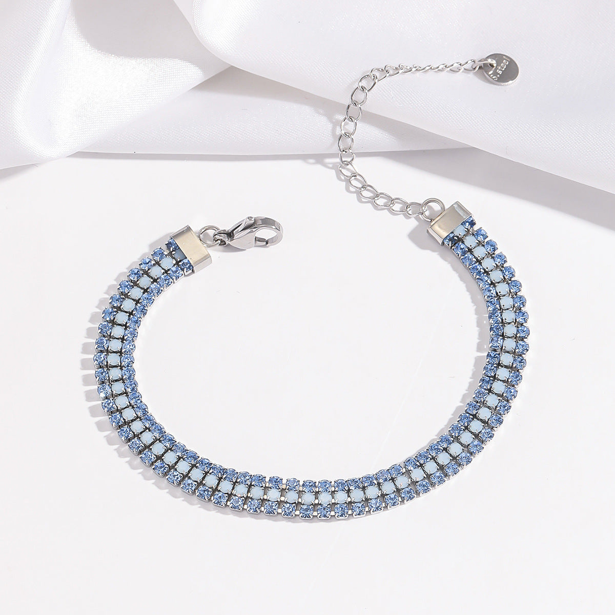 Pulsera Signature Brillo Oro Blanco