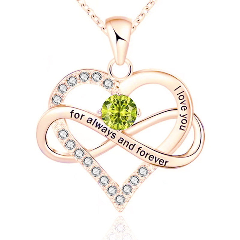 Collar Para Siempre con Piedra de Nacimiento
