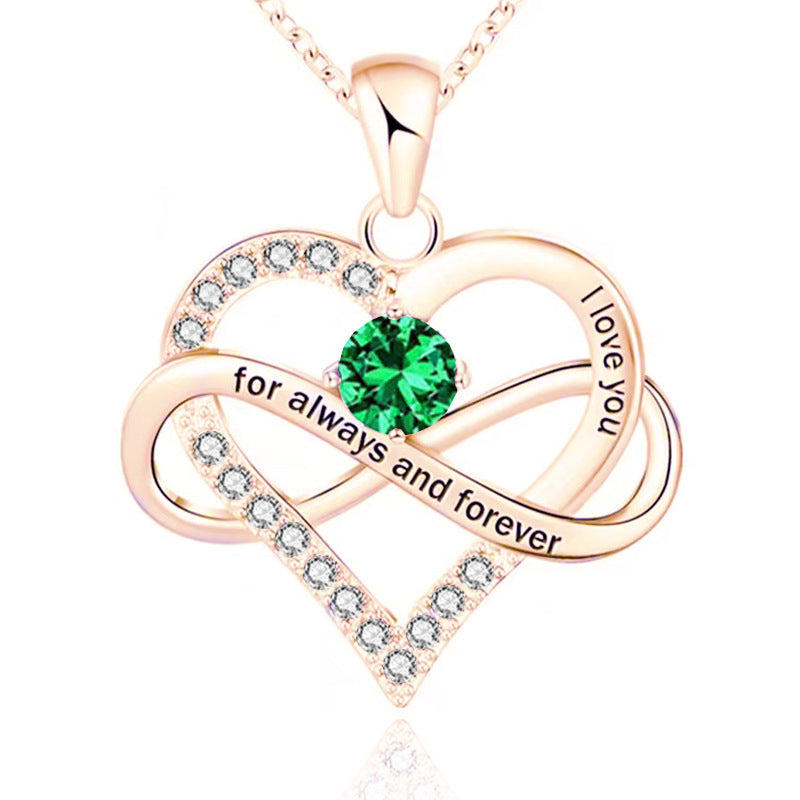 Collar Para Siempre con Piedra de Nacimiento