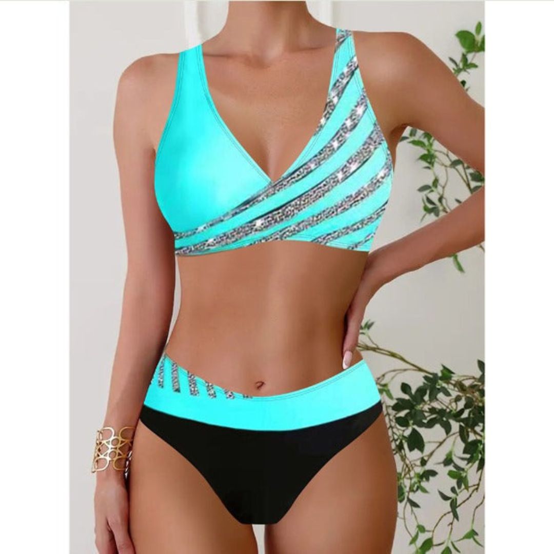 Summer Wave | Top all'americana stampato