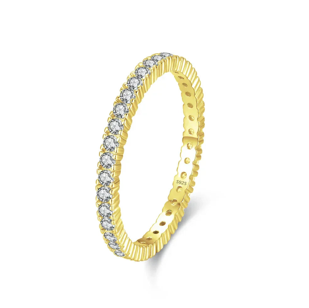 Anillo Eternidad Minimal Luminoso